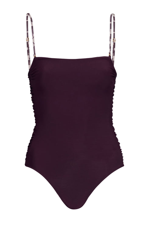 Las Balsas One Piece / Ethnic Motif - Purple